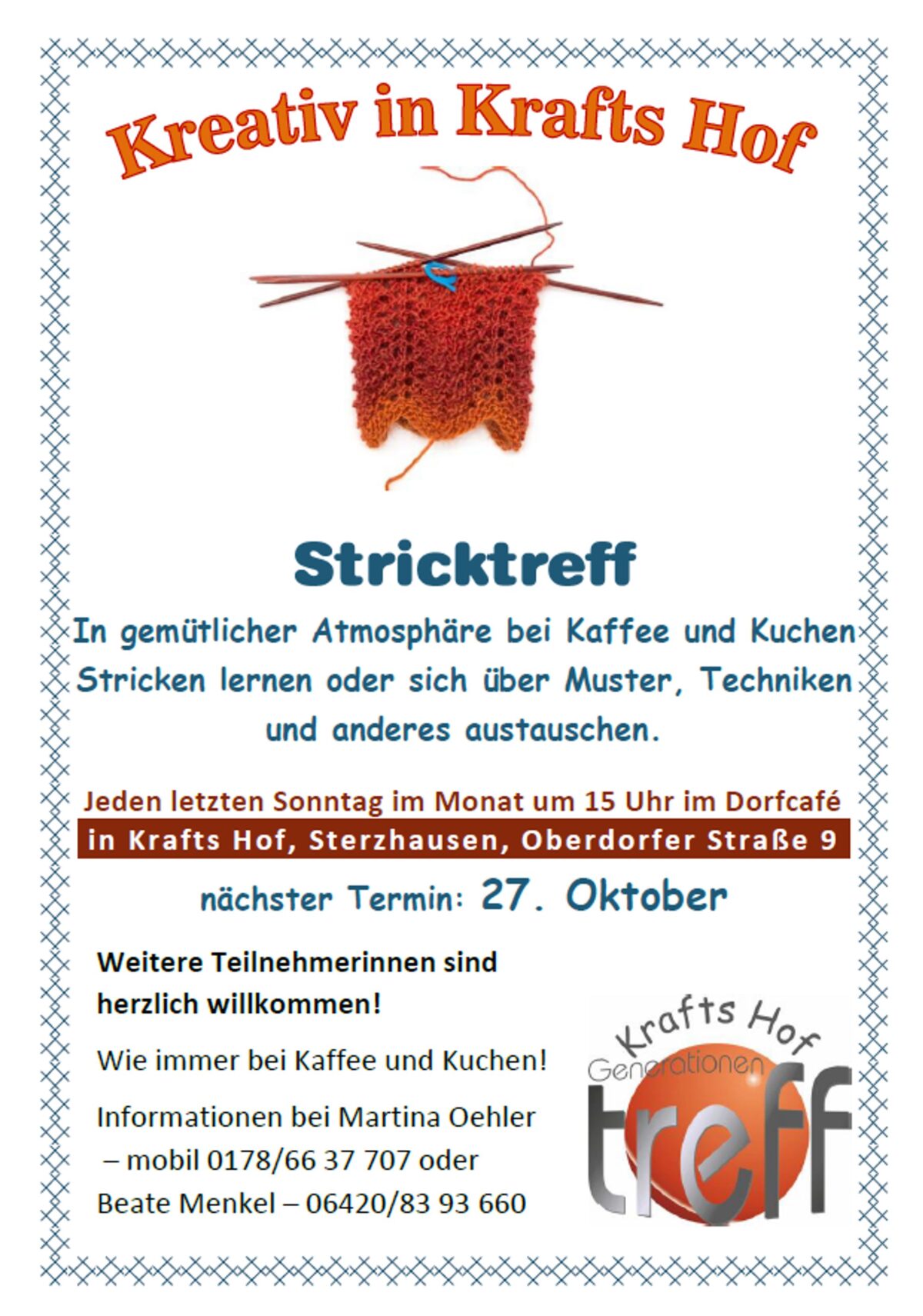 Stricktreff im Dorfcafé